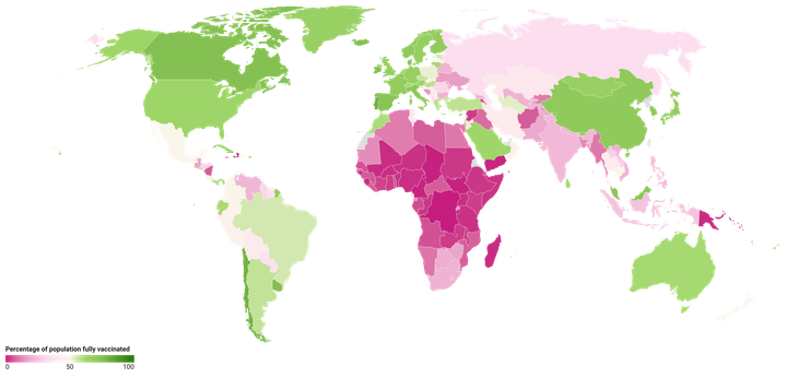 Nearly 5 billion people are not yet fully vaccinated against Covid-19.